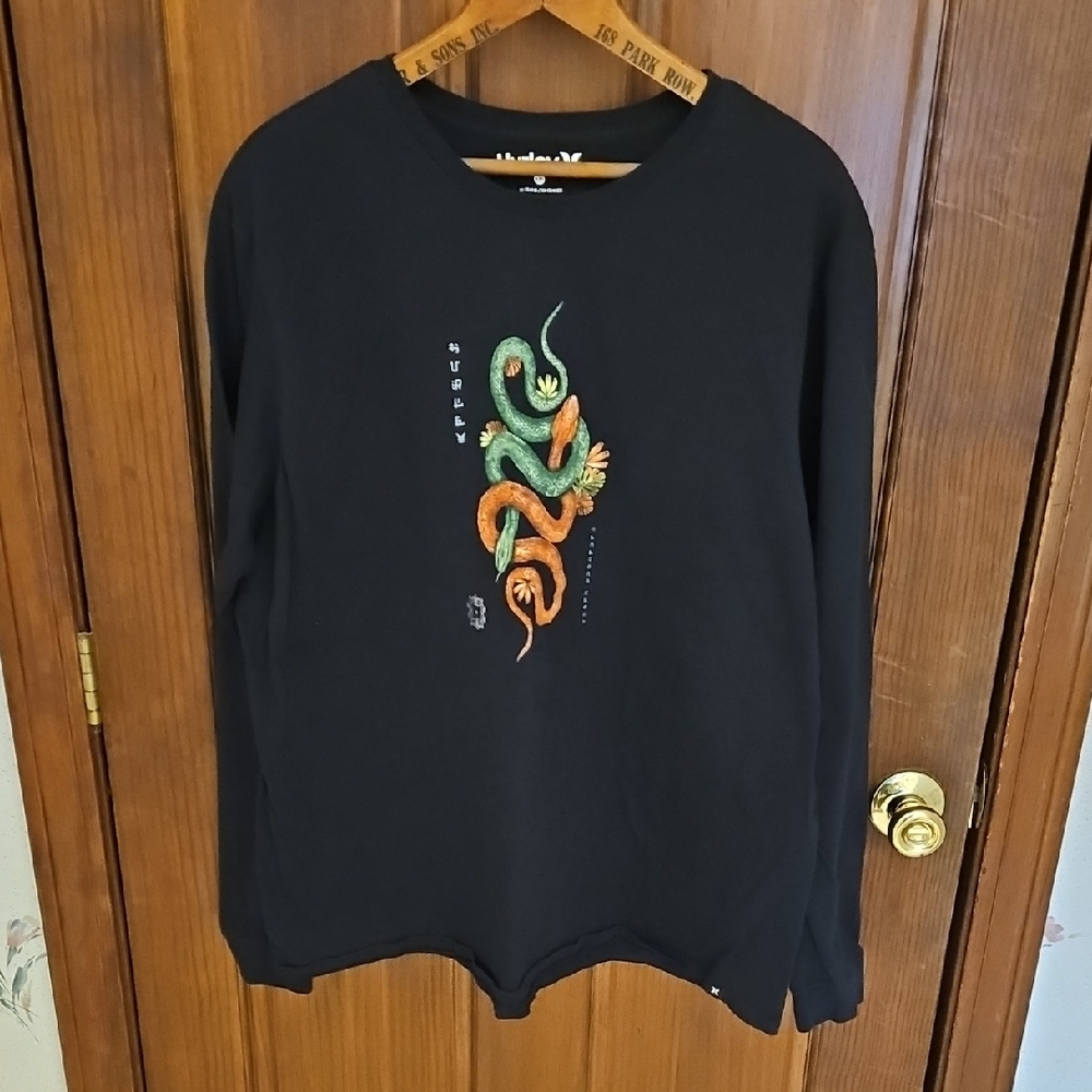 Hurley Mens Graphic TEE XXL Long Sleeve